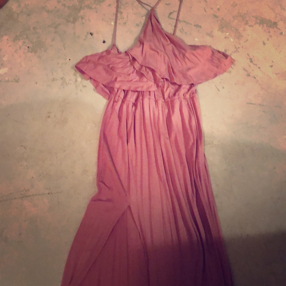 Mauve razorback dress